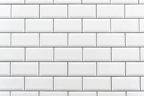 White tiled wall Stock Photos