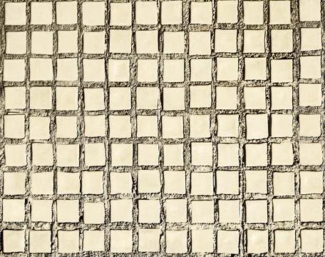 White tiled wall Foto stock