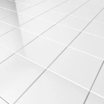 White tiles Stock Illustration