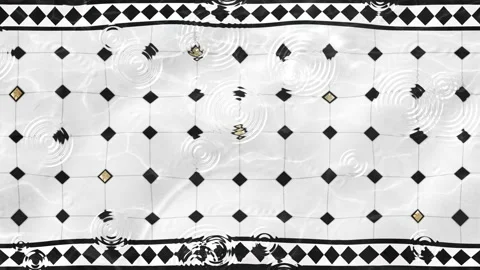 White Tiles Pool Water Caustics Background Loop Stock Footage 171589606