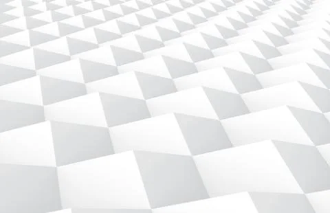 White tilt cubes background Foto stock