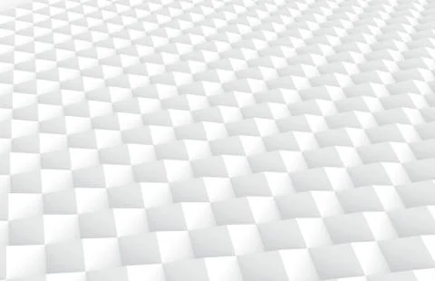 White tilt cubes background Foto stock