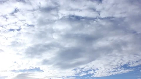 White time lapse clouds on sky Stock-Footage 45696795