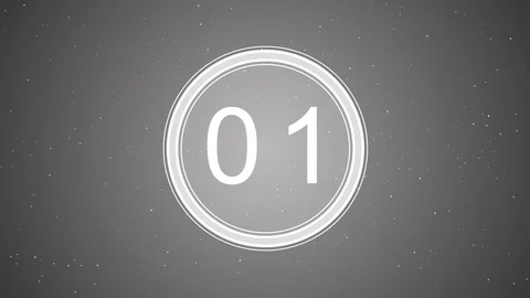 White Timer Countdown Stock Footage 99656473