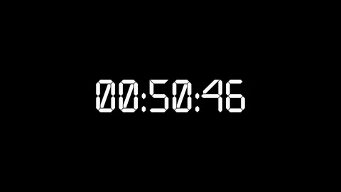 White timer starting 0 to 24 hours on black backdrop, Christmas eve concept. Stock Footage 113822327