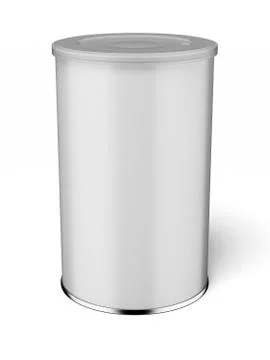 White Tin Can Illustrazione stock