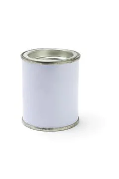 White tin can Foto stock