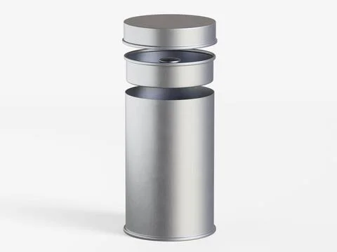 White tin pack (2) Stock Photos