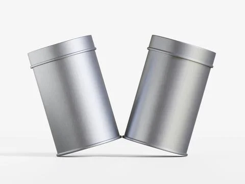 White tin pack (20) Stock Photos