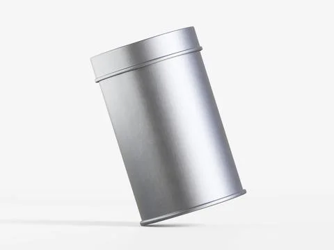 White tin pack (3) Stock Photos