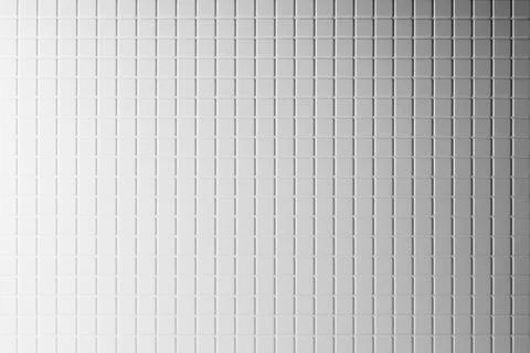 White tiny square stone tile as texture with gradient, pattern, abstract back 스톡 사진