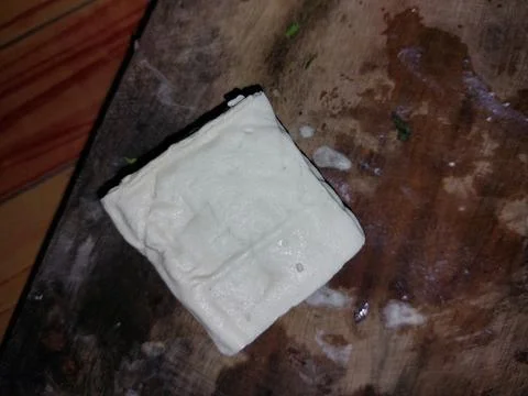 White tofu Foto stock