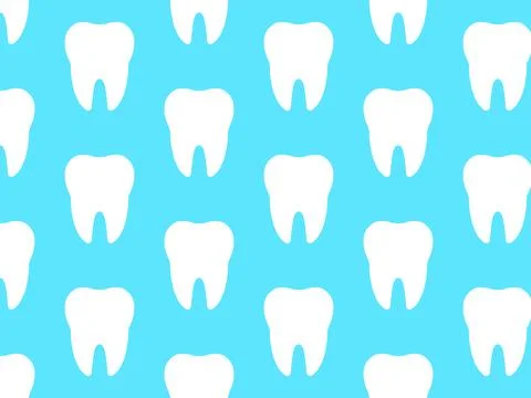 White tooth pattern. Vector illustration Stock Illustration