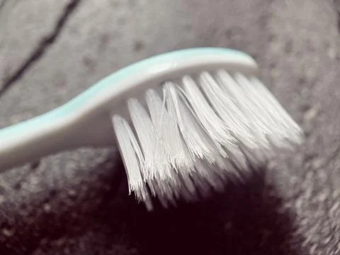 White toothbrush 写真素材