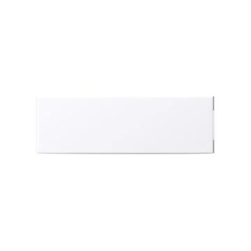 White toothpaste box - realistic blank package mockup from front view Stock Illustration