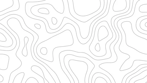 White Topographic Contour Lines Animation, Abstract Map Background Stock Footage 327766463