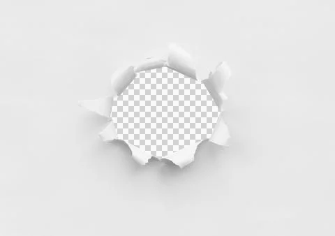 White Torn Paper Background Stock Photos