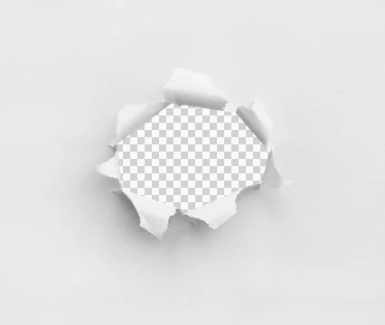 White Torn Paper Background Stock Photos