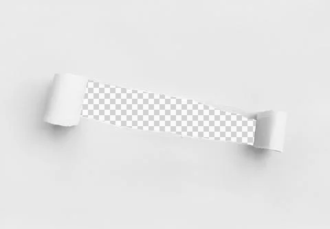 White Torn Paper Background Stock Photos