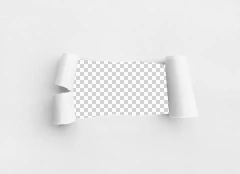 White Torn Paper Background Stock Photos
