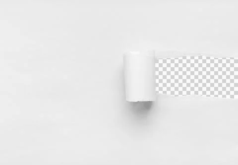 White Torn Paper Background Stock Photos