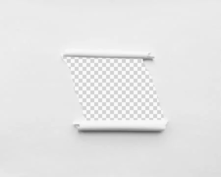 White Torn Paper Background Stock Photos