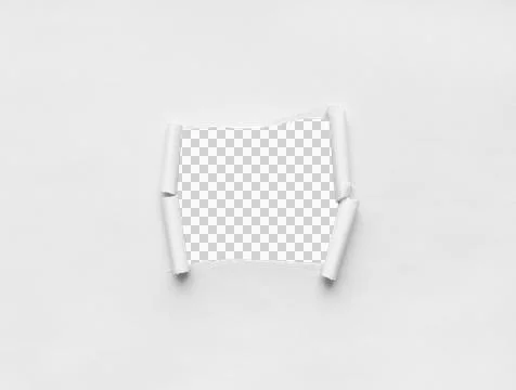 White Torn Paper Background Stock Photos