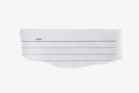 White torn paper on isolate white background. Stock Photos