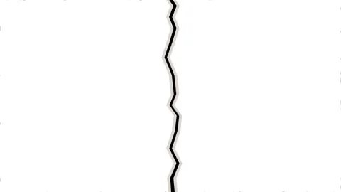 White torn paper stop motion transition animation with crack tearing vertical. Stock Footage 317579839