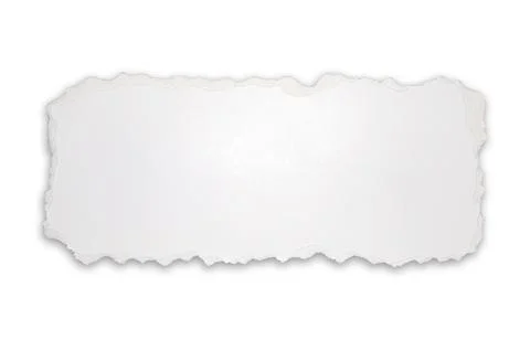 White torn paper texture background suitable for text Stock Photos