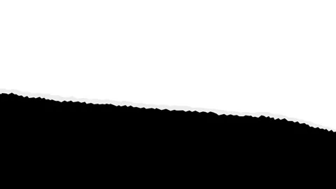 White torn paper transition animation with horizontal tearing. Vídeo Stock 339731984