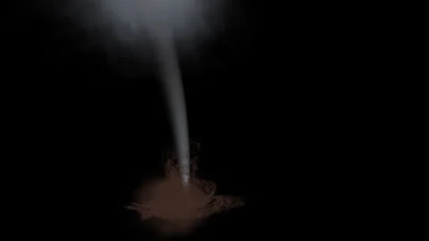 White Tornado and Brown Soil Video stock 327529082