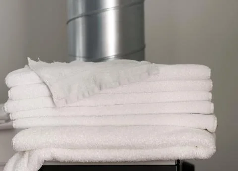 White towel background Stock Photos