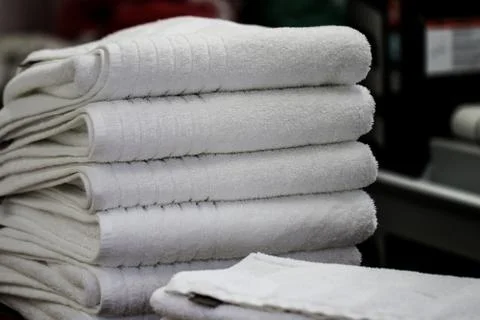 White towel background Stock Photos
