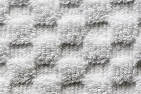 White towel macro Stock Photos