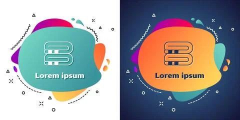 White Towel stack icon isolated on white and blue background. Abstract banner 스톡 일러스트