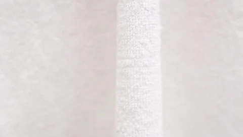 White towel swaying in the wind Stock-Footage 75234508