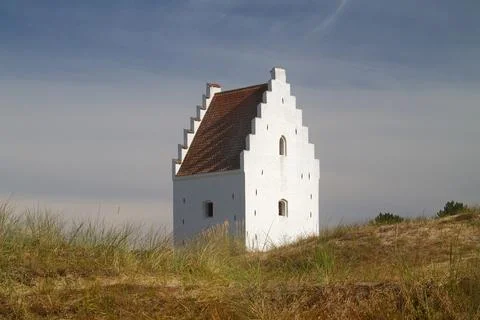 White tower in the dunes Stock Photos