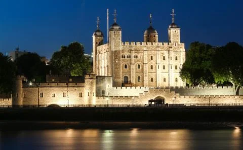 The White Tower -Main castle within the Tower of London,United Kingdom. Stock Photos