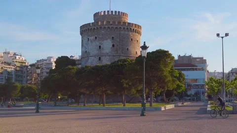 White Tower Slowmo Stock Footage 132706002