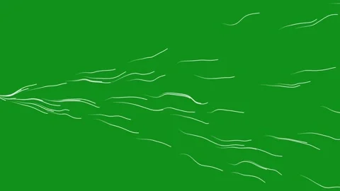 White trail streaks motion graphics with green screen background Video stock 334363152