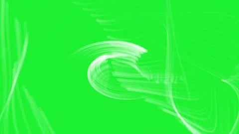 White trails motion graphics with green screen background Видео 342373786