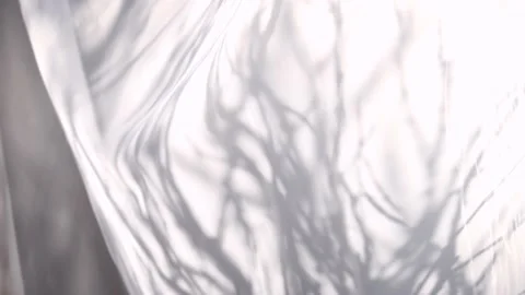 White translucent fabric Video stock 153201017