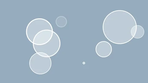 White Transparent Bubbles on Light Surface, Abstract Background Видео 319814891