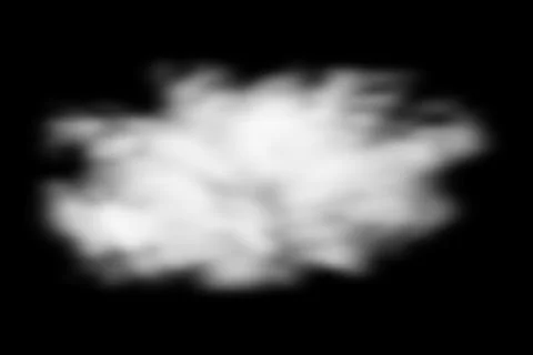 White transparent smoke cloud. Steam explosion special effect. Realistic vector Stock Illustration
