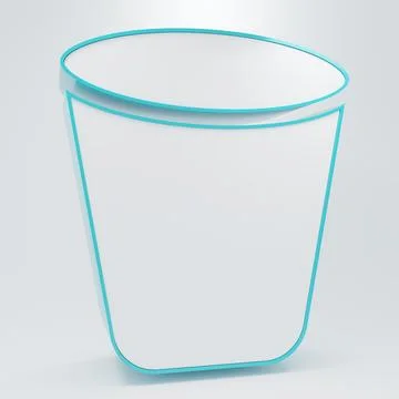 White Trash can icon isolated on grey background. Garbage bin sign. Recycle.. Stock Illustration