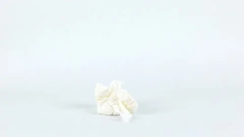 White trash paper on white background Stock-Footage 200866524