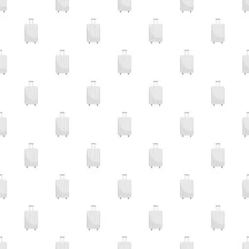 White travel bag pattern seamless 스톡 일러스트