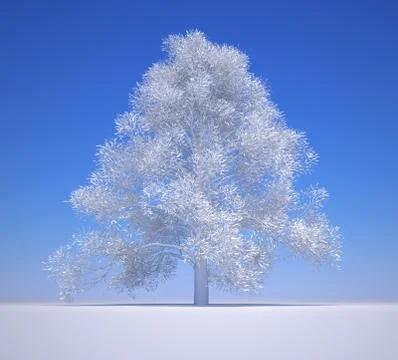 White tree Stock Illustration