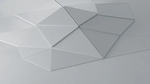 White triangle Background. Seamless 3d rendering Stock Footage 124921543